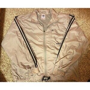 Adidas Originals Men's Windbreaker Jacket Size Medium Grey
